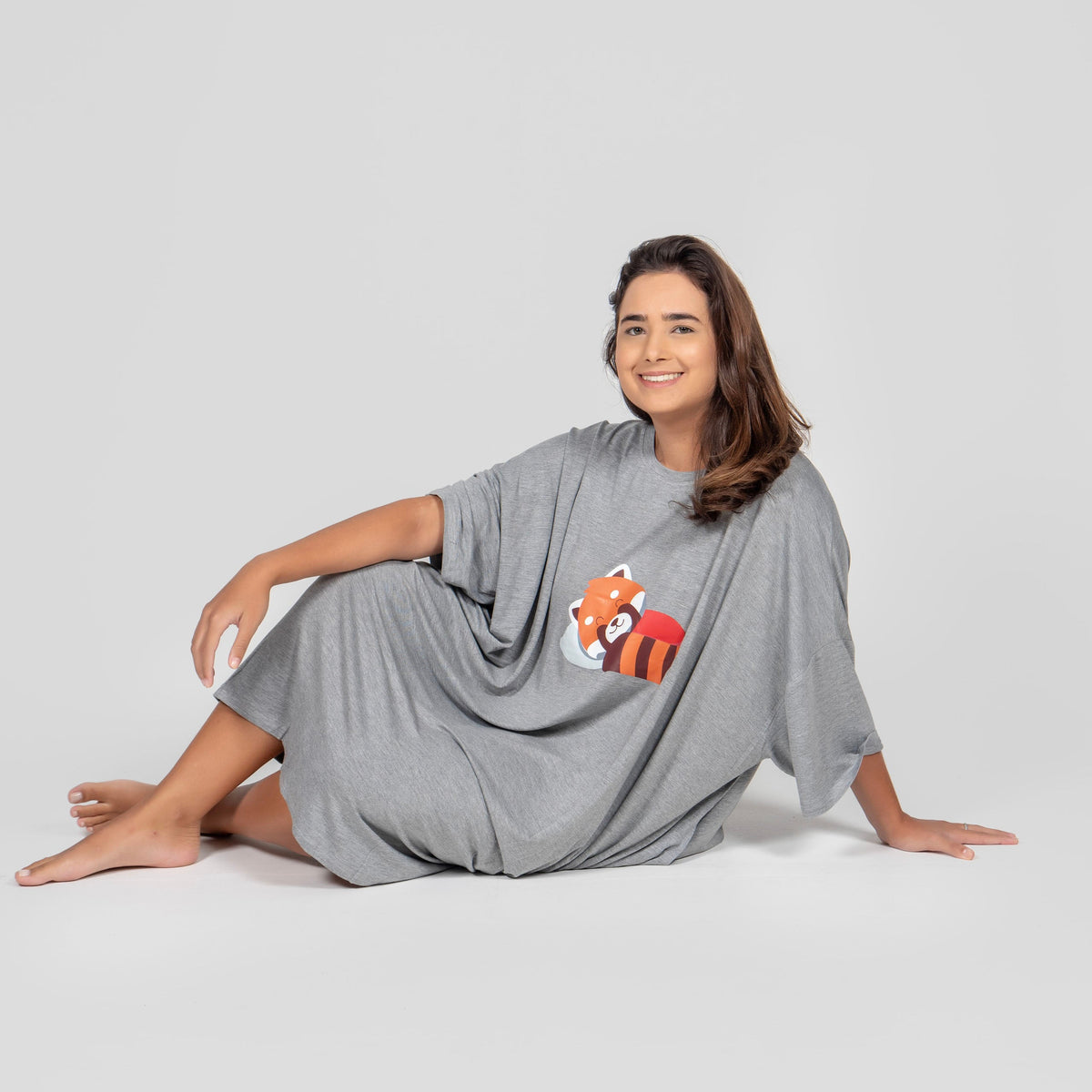 Camisola Red Panda Cinza