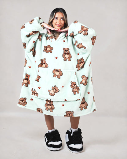 Cozy Bears 🧸 – Oversized Hoodie Blanket