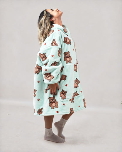 Cozy Bears 🧸 – Oversized Hoodie Blanket