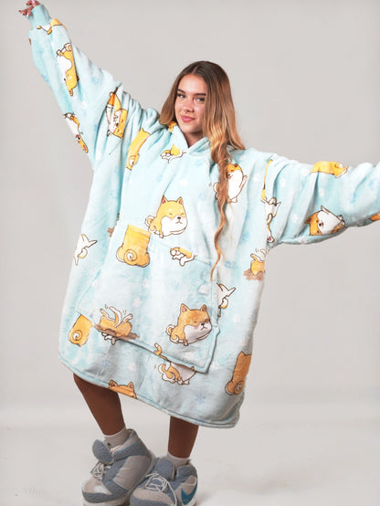 Cozy Doggy 🐾 – Oversized Hoodie Blanket