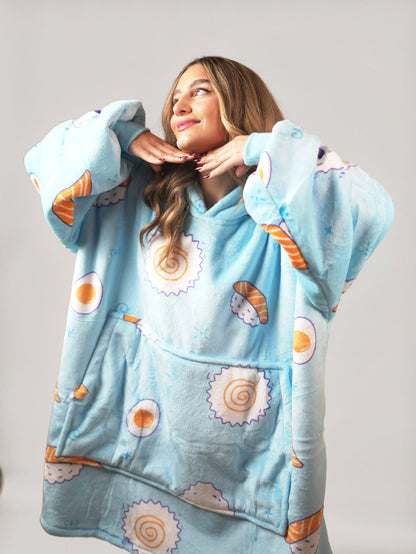Cozy Sushi 🍣 – Oversized Hoodie Blanket