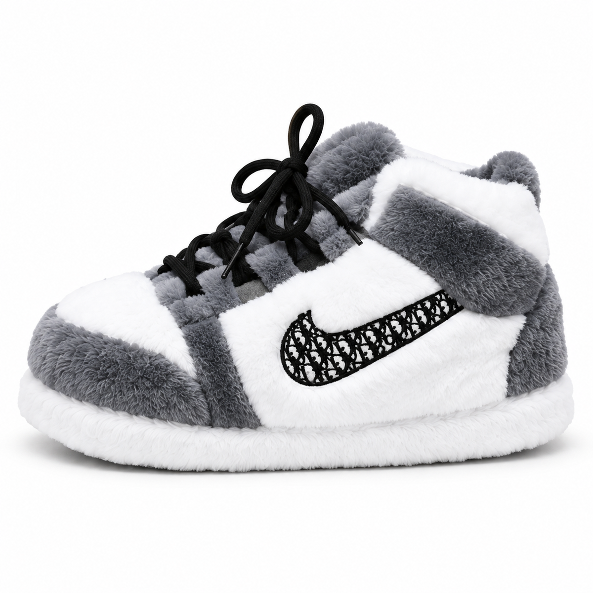 Cozy GrayDior’s Edition – Fluffy Cloud Slippers