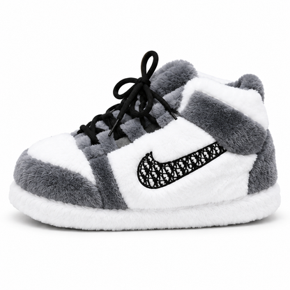 Cozy GrayDior’s Edition – Fluffy Cloud Slippers