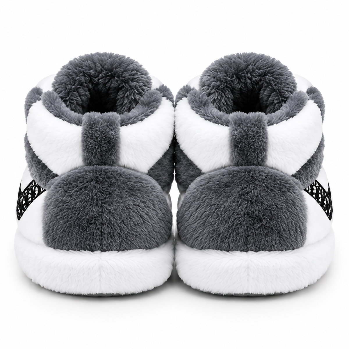 Cozy GrayDior’s Edition – Fluffy Cloud Slippers
