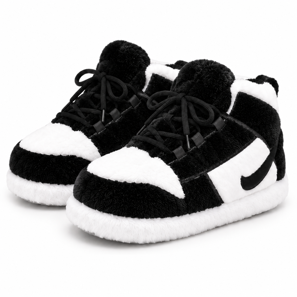 Cozy Black Edition – Fluffy Cloud Slippers