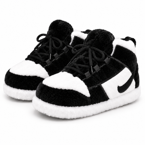 Cozy Black Edition – Fluffy Cloud Slippers