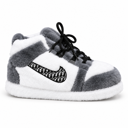 Cozy GrayDior’s Edition – Fluffy Cloud Slippers