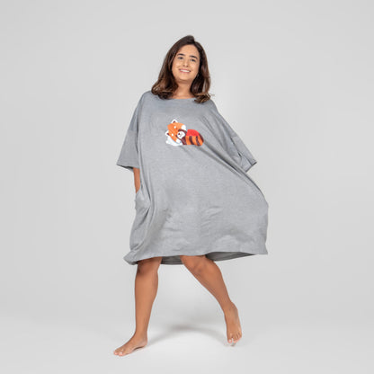 Camisola Red Panda Cinza