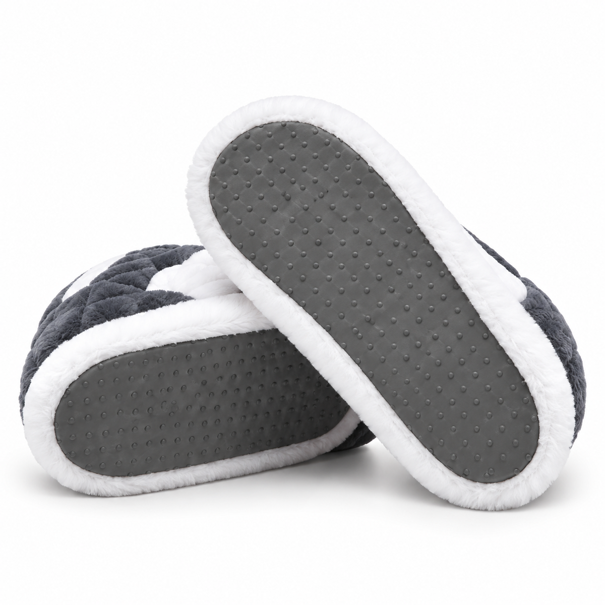Cozy GrayDior’s Edition – Fluffy Cloud Slippers