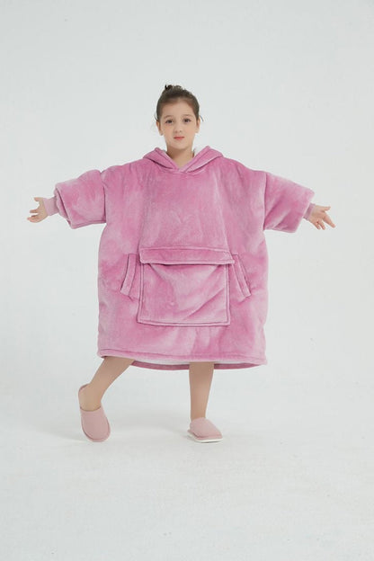Cozy Cotton Candy – Oversized Hoodie Blanket
