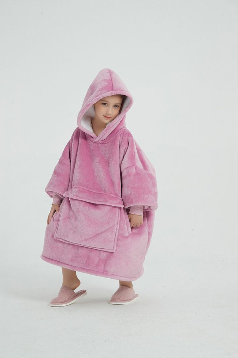 Cozy Cotton Candy – Oversized Hoodie Blanket