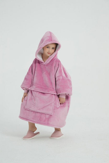 Cozy Cotton Candy – Oversized Hoodie Blanket