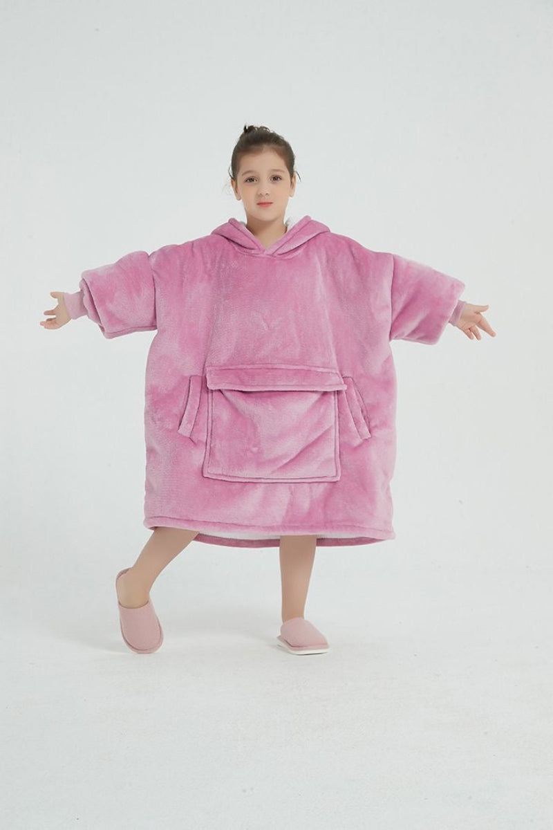 Cozy Cotton Candy – Oversized Hoodie Blanket