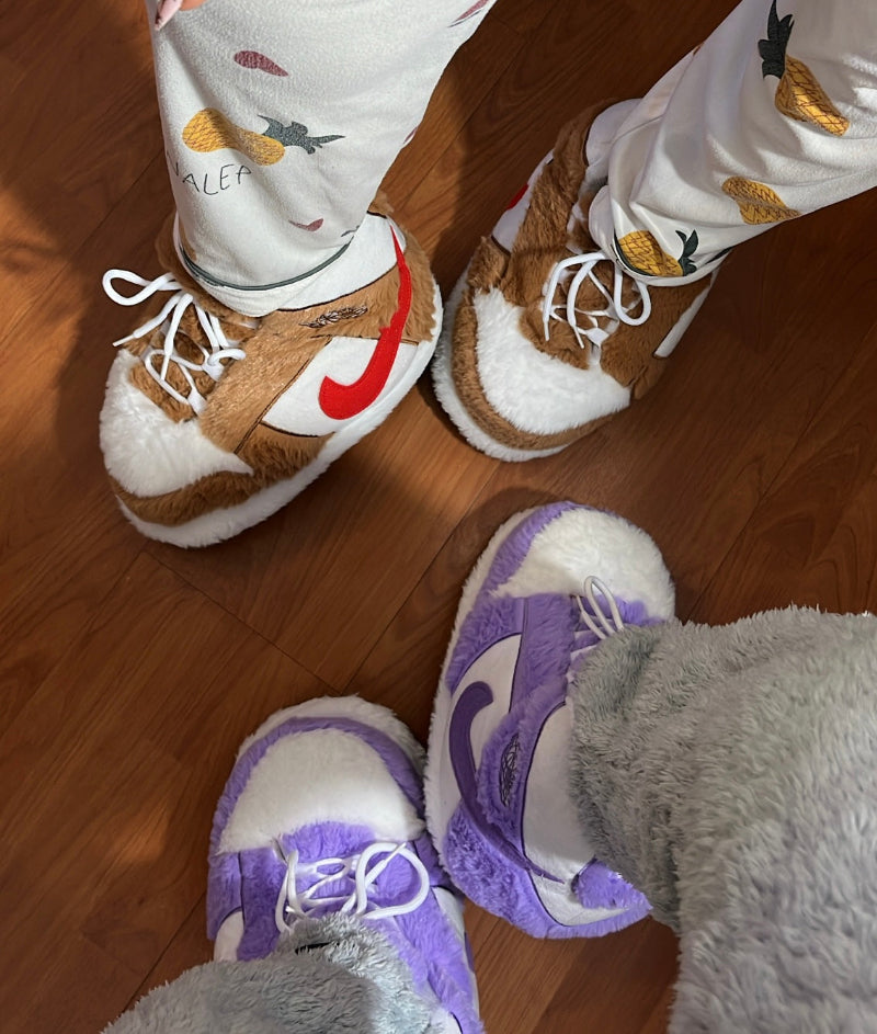 Cozy Duo Slippers Bundle 🤍– Matching Fluffy Comfort