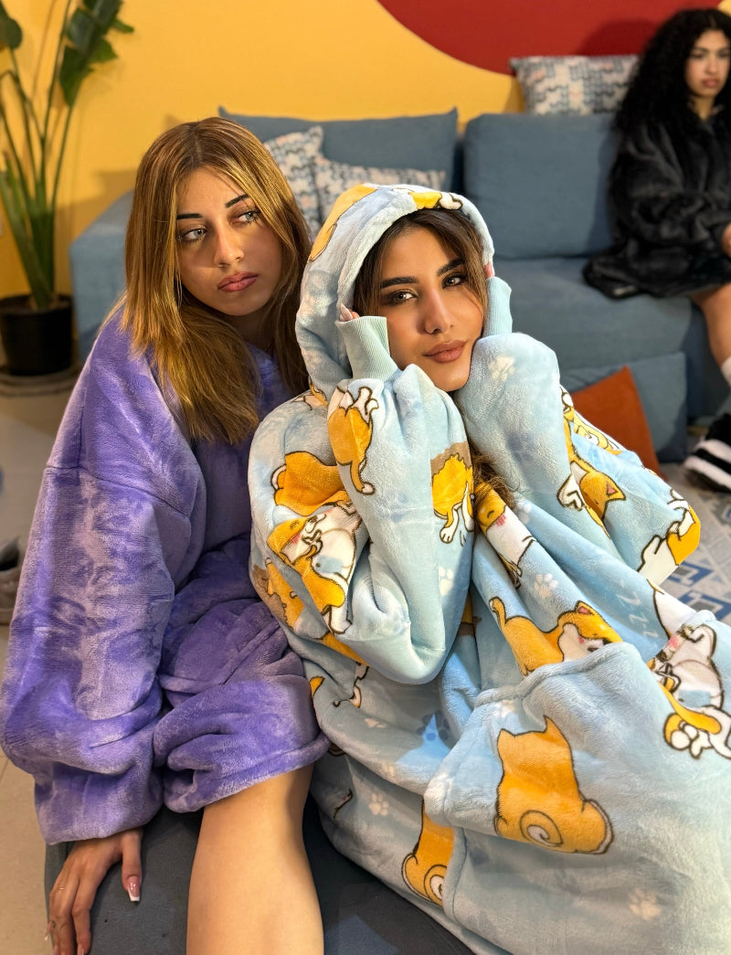 Cozy Duo Bundle💞 – Oversized Hoodie Blankets for Two